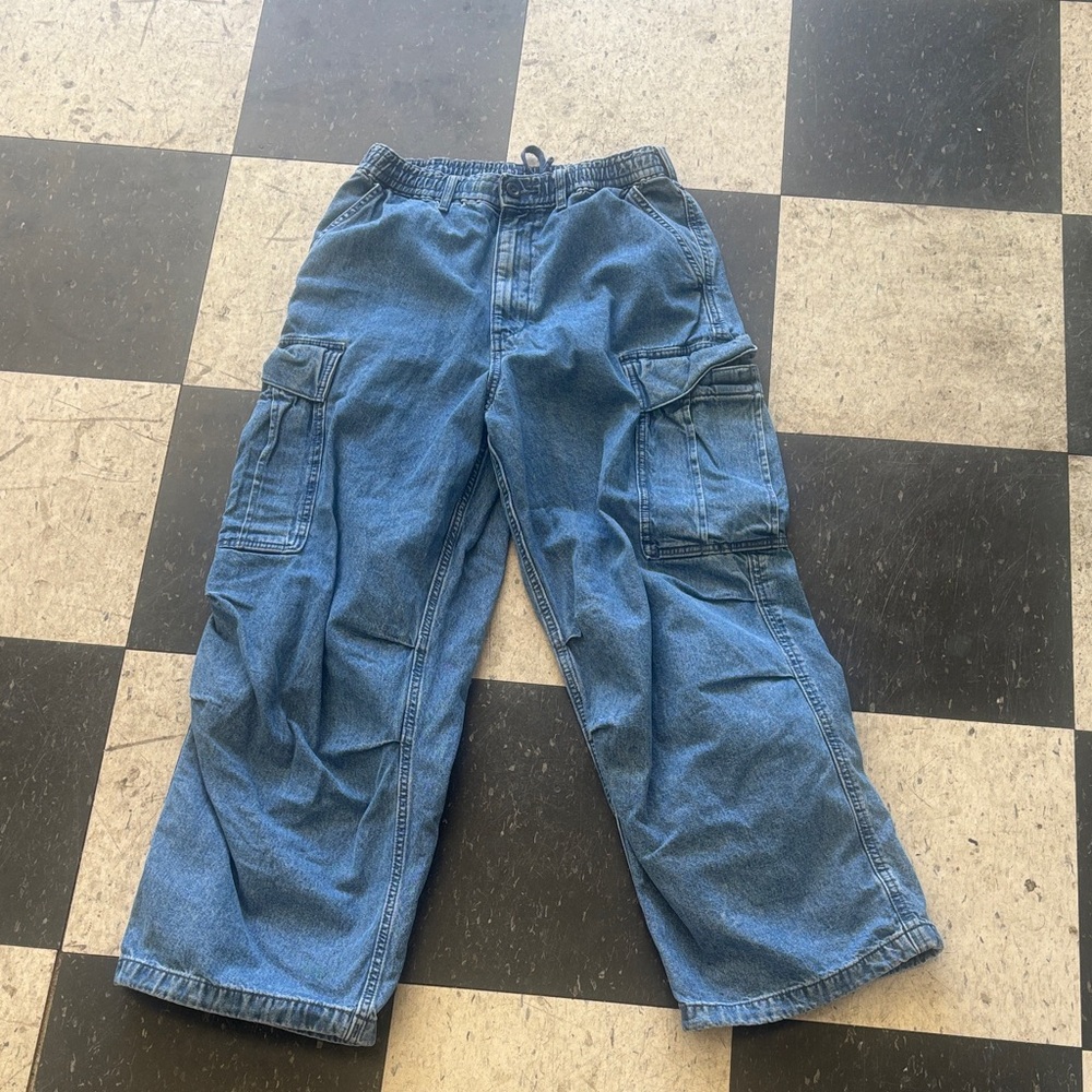 Blue Cargo Pants